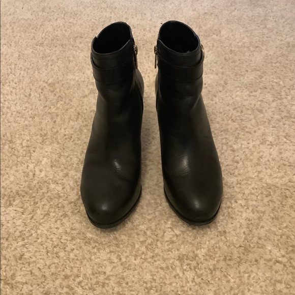 Tory Burch Bristol bootie Leather ankle black heel boots - Picture 4 of 6